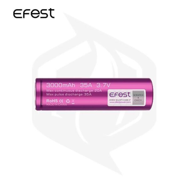 EFEST - 18650 3000mAh Battery ايفيست - ١٨٦٥٠ بقوة ٣٠٠٠ مل امبير
