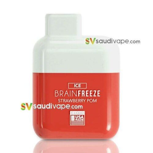 naked salt max brain freeze strawberry pom 4500 puff disposable